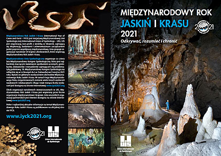 Ulotka Międzynarodowego Roku Jaskiń i Krasu w formie pliku PDF